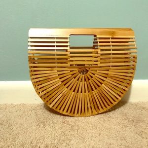 Medium Japanese Bamboo Basket Bag